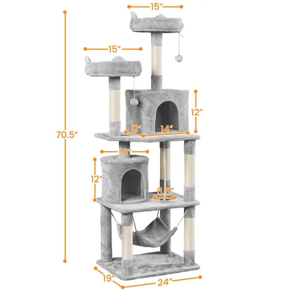 Yaheetech 70.5-inch Large Cat Tree