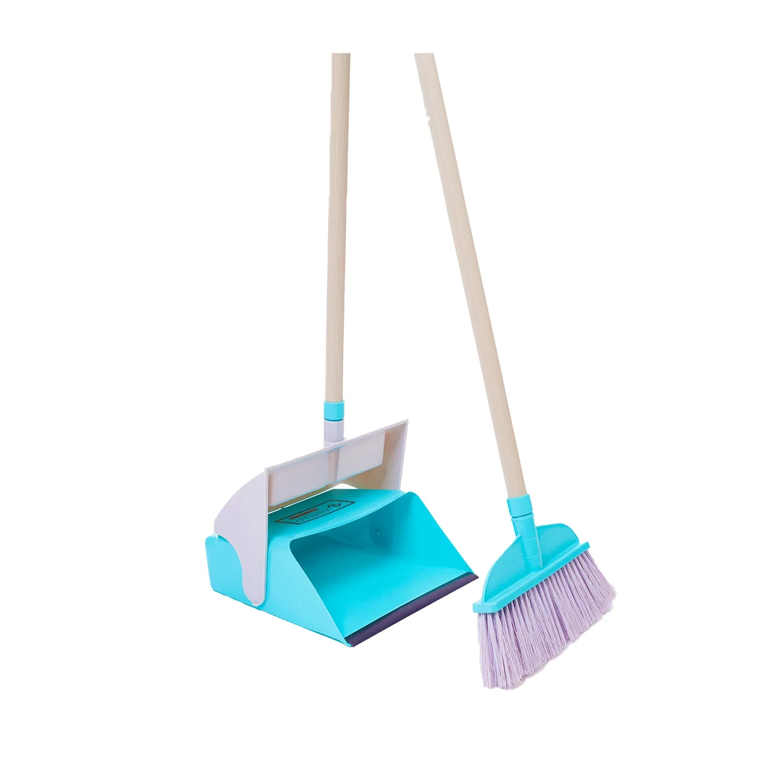 Zidello Folding Dustpan Set, Easy Floor Cleaning Broom