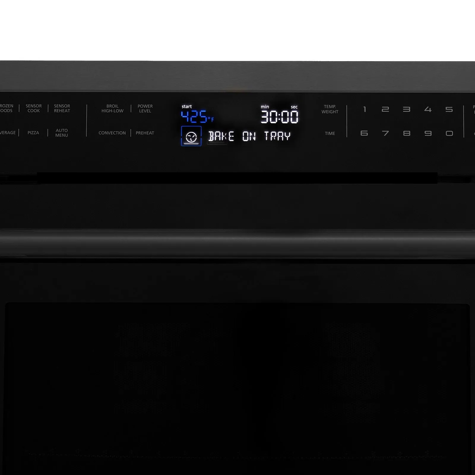 ZLINE 24" Built-in Convection Microwave Oven in Black Stainless Steel with Speed and Sensor Cooking (MWO-24-BS)